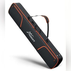 Black and Orange Ski Bag with Shoulder Strap
